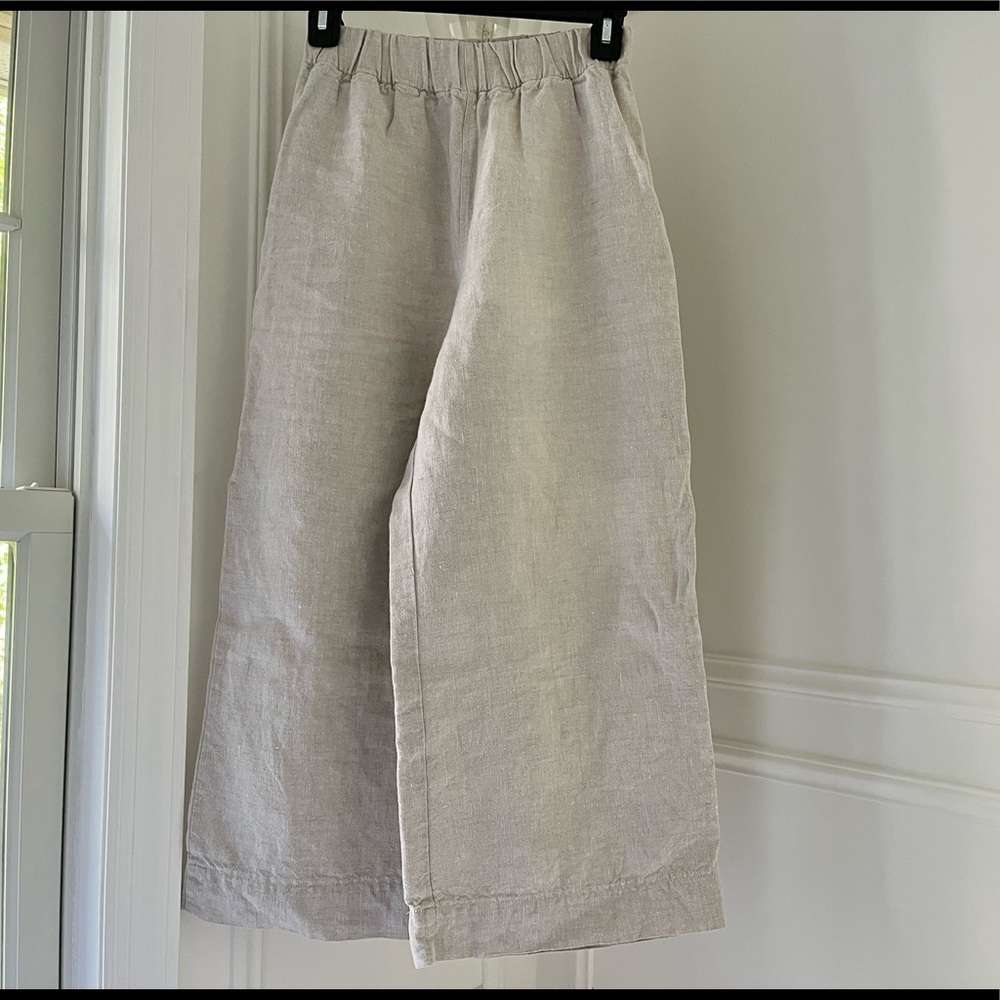 Elizabeth Suzann Florence Pants in flax mid weight linen